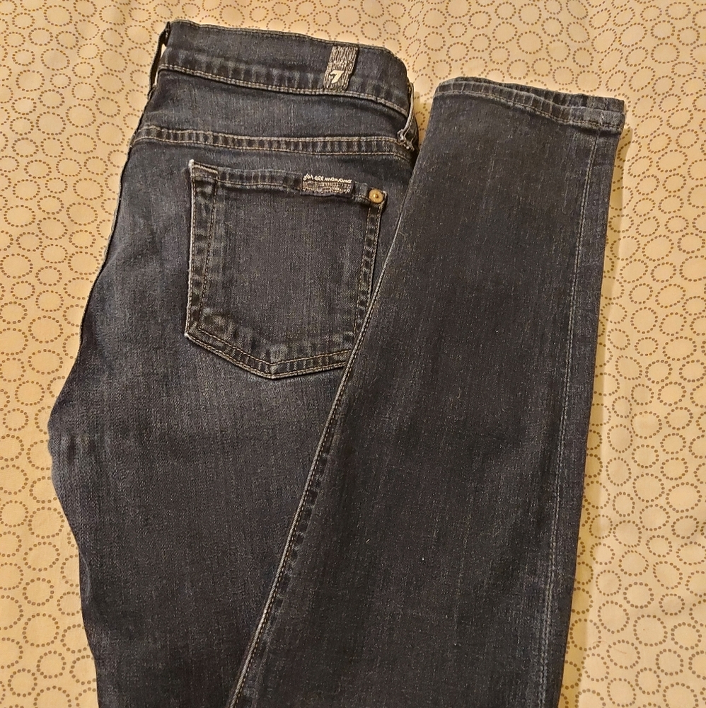 7 FOR ALL MANKIND 'the skinny' jeans in blue